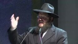 Hanukkah menorah lit in front of Brandenburg Gate Instructional Video