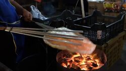 Kaokrieb Wao,ndigenous rice cracker Stock Footage