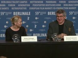 59th Berlin Film Festival: My One & Only Press Conference Stock Footage