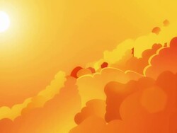 Traveling past the clouds Stock Footage