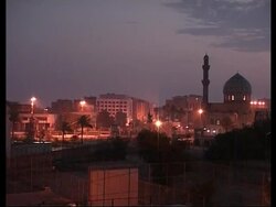 Early morning scenes of Baghdad under curfew ahead of verdict News Clip