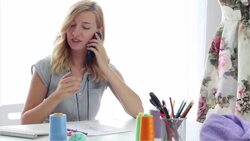 Fashion designer woman Stock Footage