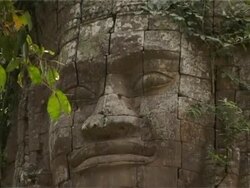 Angkor, Cambodia - Ancient temple ruin Stock Footage