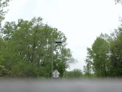 MS Young man driving  car in  rural area / Bayport, Minnesota, United States Stock Footage