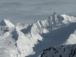 Jagged sharp Alaskan mountians, Timelapse Stock Footage