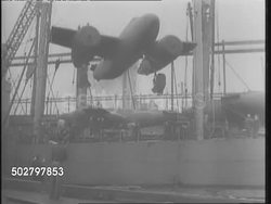 American Wartime Production to Europe News Clip