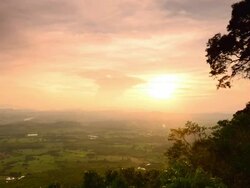 sunset at mountain Stock Footage