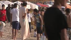 Libyan Tourists On Tripoli Beach News Clip