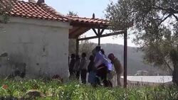 CLEAN : Prayer time for Christian refugees stuck in Lesbos News Clip