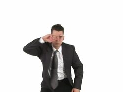 HD: Businessman Dancing Stock Footage