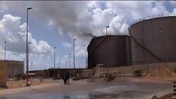 Fuel tank on fire in oil port retaken by rebels Instructional Video