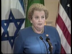 USA: ALBRIGHT  - SADDENED BY ARMENIAN PM SHOOTING News Clip