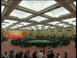 WRAP Arrivals and round table session adds Ahmadinejad, signing ceremony News Clip