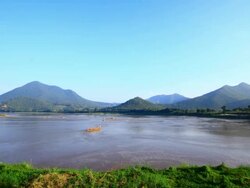 Timelapse of Mekong River Stock Footage