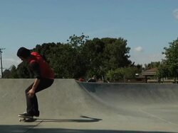 skateboard hip ollie Stock Footage