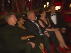 Martin Sheen (center) at the amfAR Cinema Against AIDS - 2010 Toronto at Toronto ON. (Footage by WireImage Video/GettyImages) Stock Footage