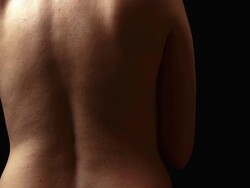 Woman's back Stock Footage