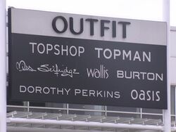 Exterior shots of Arcadia group shops including Topshop, Topman, Miss Selfridge and Burton. News Clip