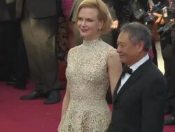 Nicole Kidman, Ang Lee, Jerry Lewis and Heidi Klum Nicole Kidman and Ang Lee at 'Nebraska' Red Carpet at Palais des Festivals on May 23, 2013 in Cannes, France Stock Footage