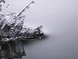 ECU SLO MO Water splashing / Vieux Pont, Normandy, France Stock Footage