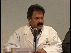 Health Secretary briefing on swine flu crisis, airport scenes Instructional Video