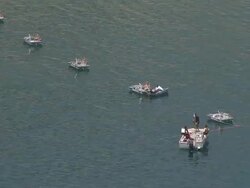ATMOSPHERE boats at the Monaco General Views at Monaco . (Footage by WireImage Video/Getty Images Entertainment Video) Stock Footage