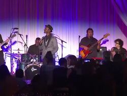 PERFORMANCE - Aloe Blacc at 14th Annual Chrysalis Butterfly Ball Stock Footage