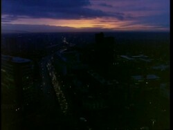 T/L sunrise over City of Birmingham Stock Footage