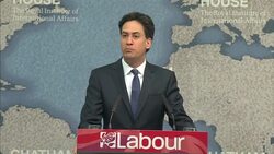 General Election 2015 - Ed Miliband Foreign Policy Speech At Chatham House News Clip