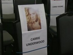 ATMOSPHERE - Seating charts at 2014 American Country Countdown Awards - Rehearsals Stock Footage