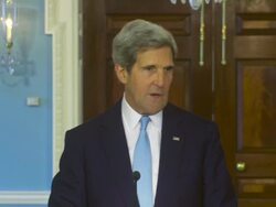 Secretary of State, John Kerry, Makes Statement on Syria Stock Footage