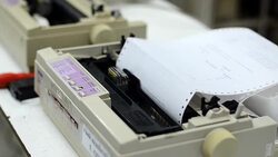 Dot metrix printer Stock Footage