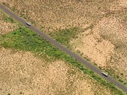 WS AERIAL View of Arizona Plains / Arizona, United States Stock Footage