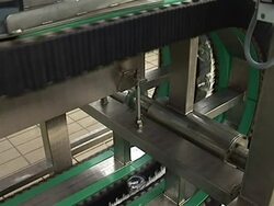 Glass jar on conveyor line Stock Footage