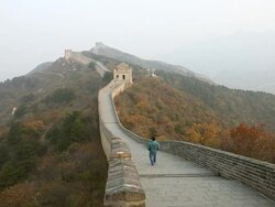 WS View of Great Wall of China Badaling / Yanqing, China  Stock Footage