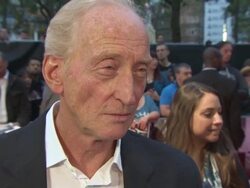 INTERVIEW - Charles Dance on the role being easy, the appeal of the story, the classic Draculas that inspired him and working on 'Game of Thrones' at 'Dracula Untold' UK Premiere Stock Footage