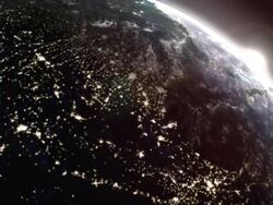 Sunrise over the United States of America Stock Footage