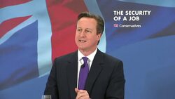David Cameron at Fujitsu Telecommunications - General Election 2015 News Clip