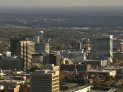 WS AERIAL View of city Columbia / South Carolina, United States Stock Footage