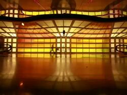 WS T/L  Crowded airport  / Chicago,  Illinois, USA Stock Footage