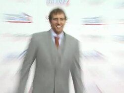 Dirk Nowitzki at the T-Mobile Magenta Carpet At The 2011 NBA All-Star Game at Los Angeles CA. (Footage by WireImage Video/GettyImages) Stock Footage