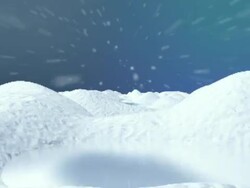 WINTER - North Pole Flying loop Stock Footage