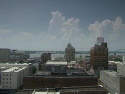 WS Shot of Memphis skyline / Memphis, Tennessee, United States Stock Footage