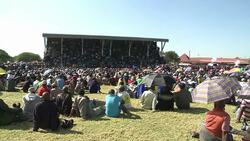 CLEAN : Strikers urged to remain steadfast at S Africa platinum mine News Clip