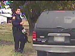 A Texas police officer had his patience tested Tuesday by a friendly feline. The officer was writing a routine speeding ticket when curiosity appears to overcome the cat, who climbs up the officer's leg, his vest and eventually onto his head. Instructional Video