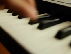 HD: Piano musician closeup Stock Footage