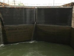 Leaving the Panama Canal Stock Footage