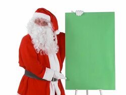 Santa Claus Advertising Stock Footage