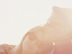 Couple in sunset Stock Footage