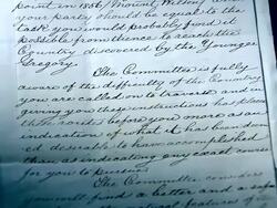 CU ZI Hand written note / Melbourne, Victoria, Australia Stock Footage